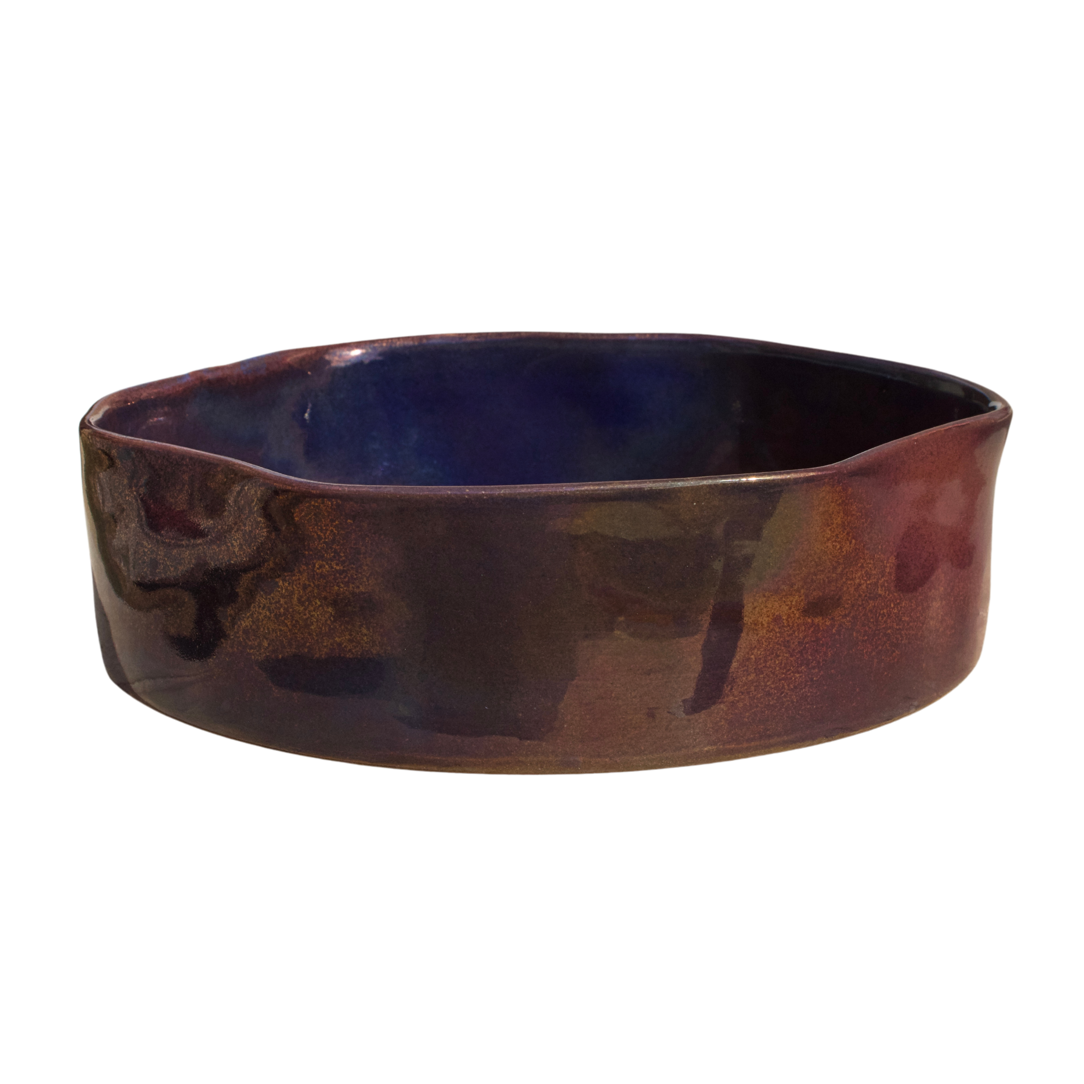 Ripple Bowl with distinctive wavy edge design in Blue Fusion edition