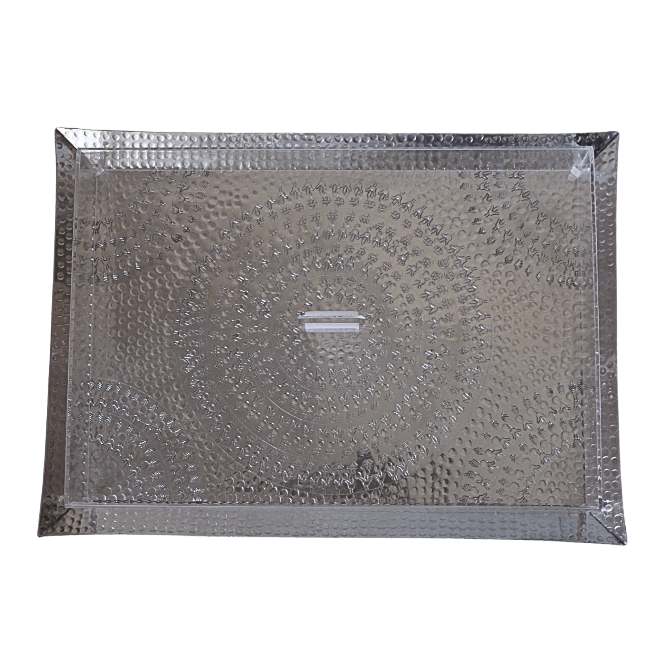 Platter Mania Spring Edition set with two stoneware platters, mini-bowl, aluminum tray, and plexiglass cover