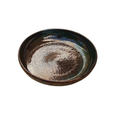 Small Pasta Plate in Green Fusion edition with handcrafted vibrant design