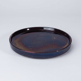 Large Plate | Elevated Edges | Blue Fusion