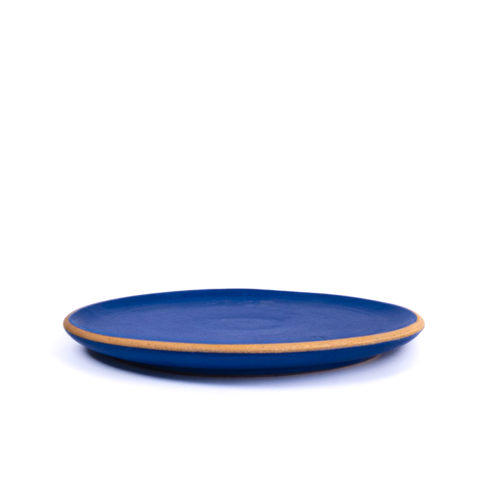 Small Plate | Blue Matte
Handcrafted stoneware small plate with rustic texture, ideal for appetizers or desserts