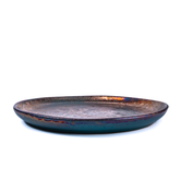 Artisanal ceramic large plate, ideal for main courses or appetizers