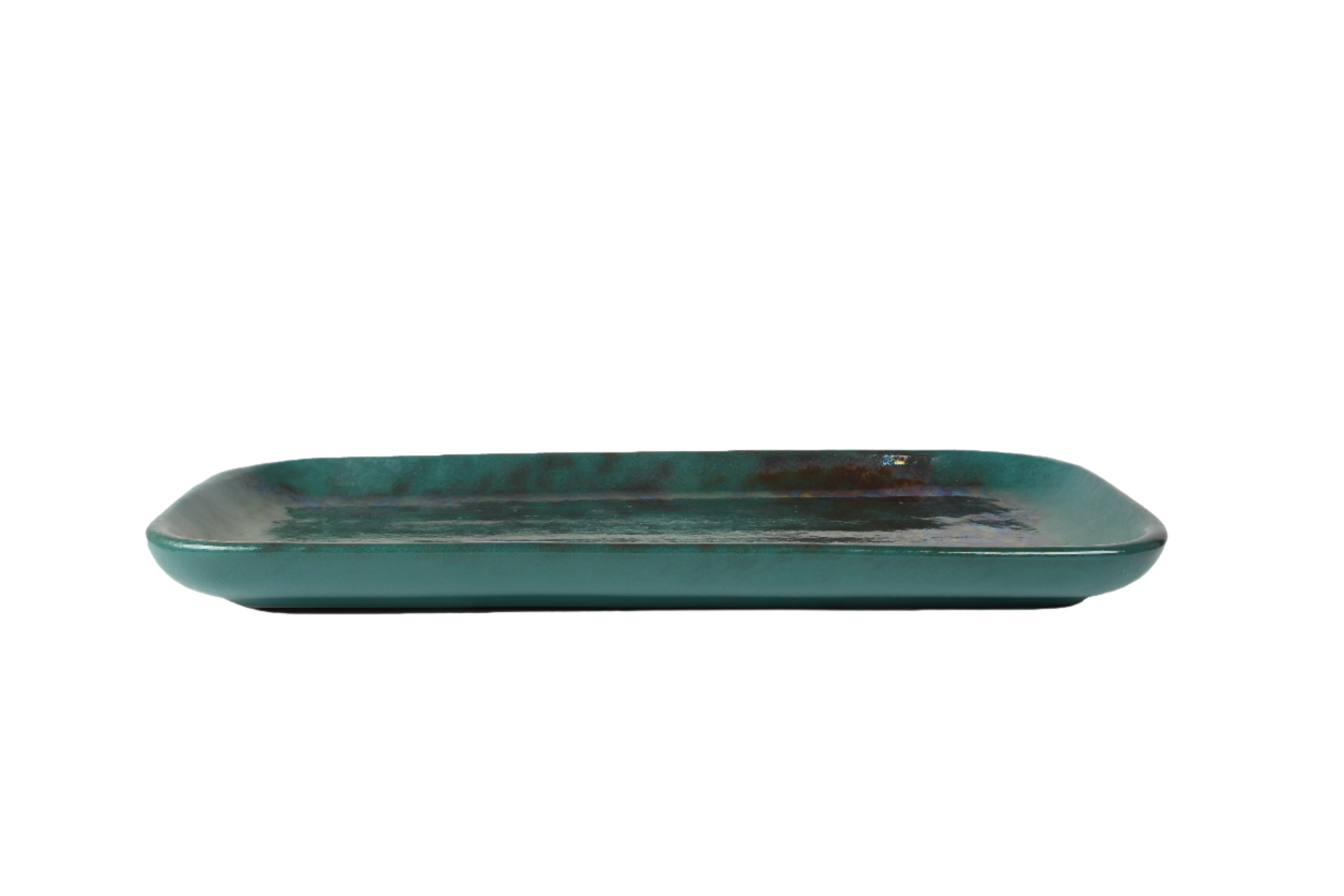 Rectangular Platter | Green Fusion
Rectangular Platter in Green Fusion with handcrafted stoneware and iridescent glaze, ideal for serving appetizers