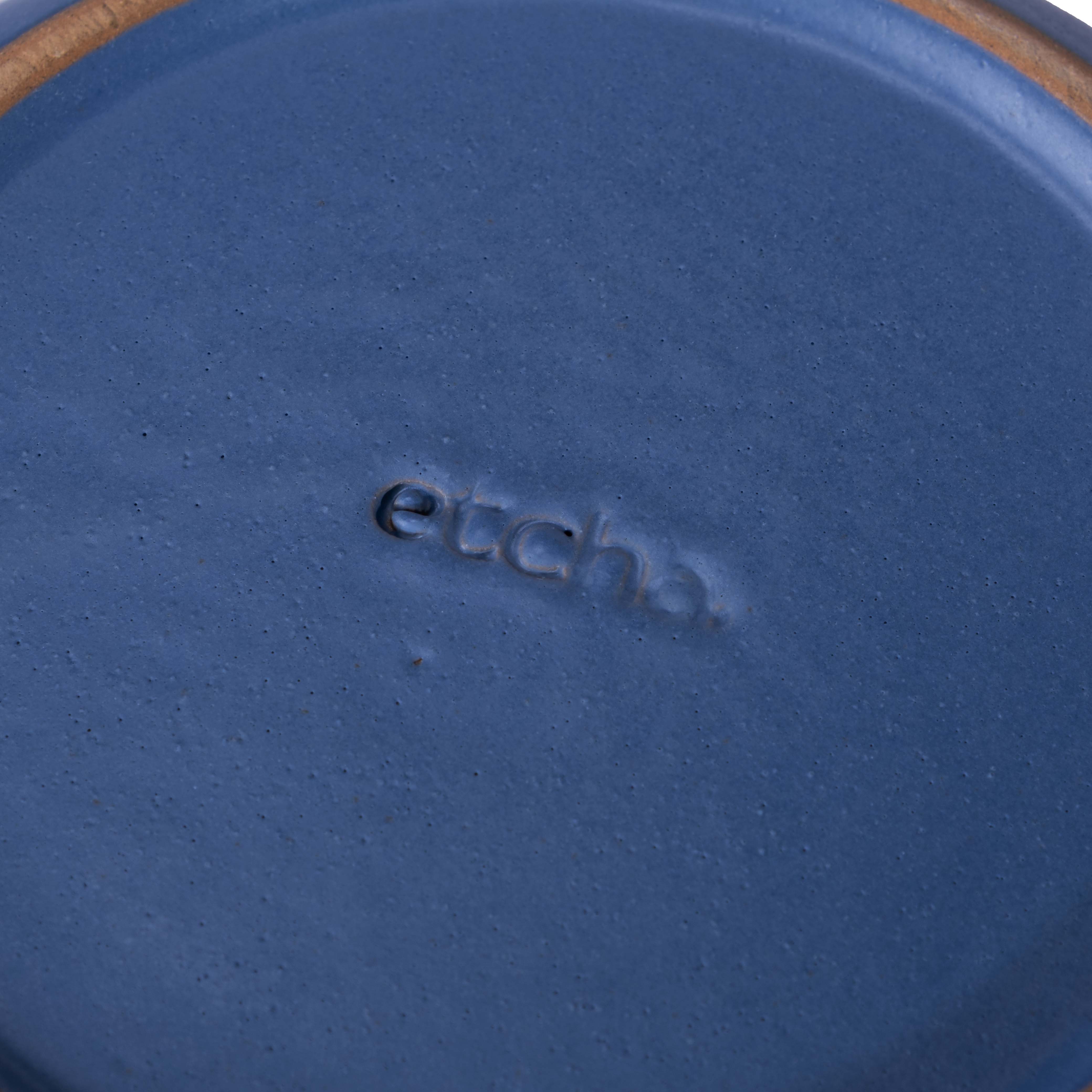 Salad Bowl | Blue Matte
Handcrafted stoneware salad bowl with textured surface and artisanal design