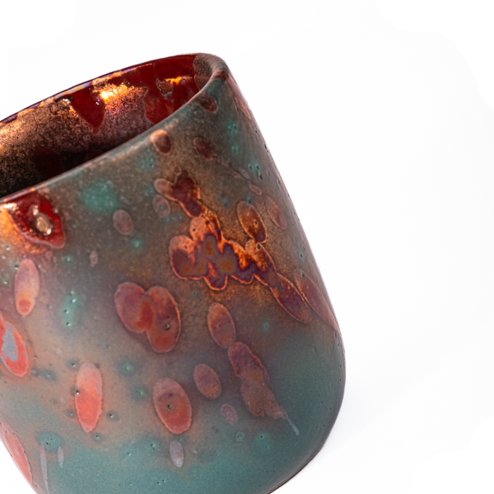 The Cool Cup | Green Fusion
The Cool Cup handcrafted stoneware with colorful design for beverages