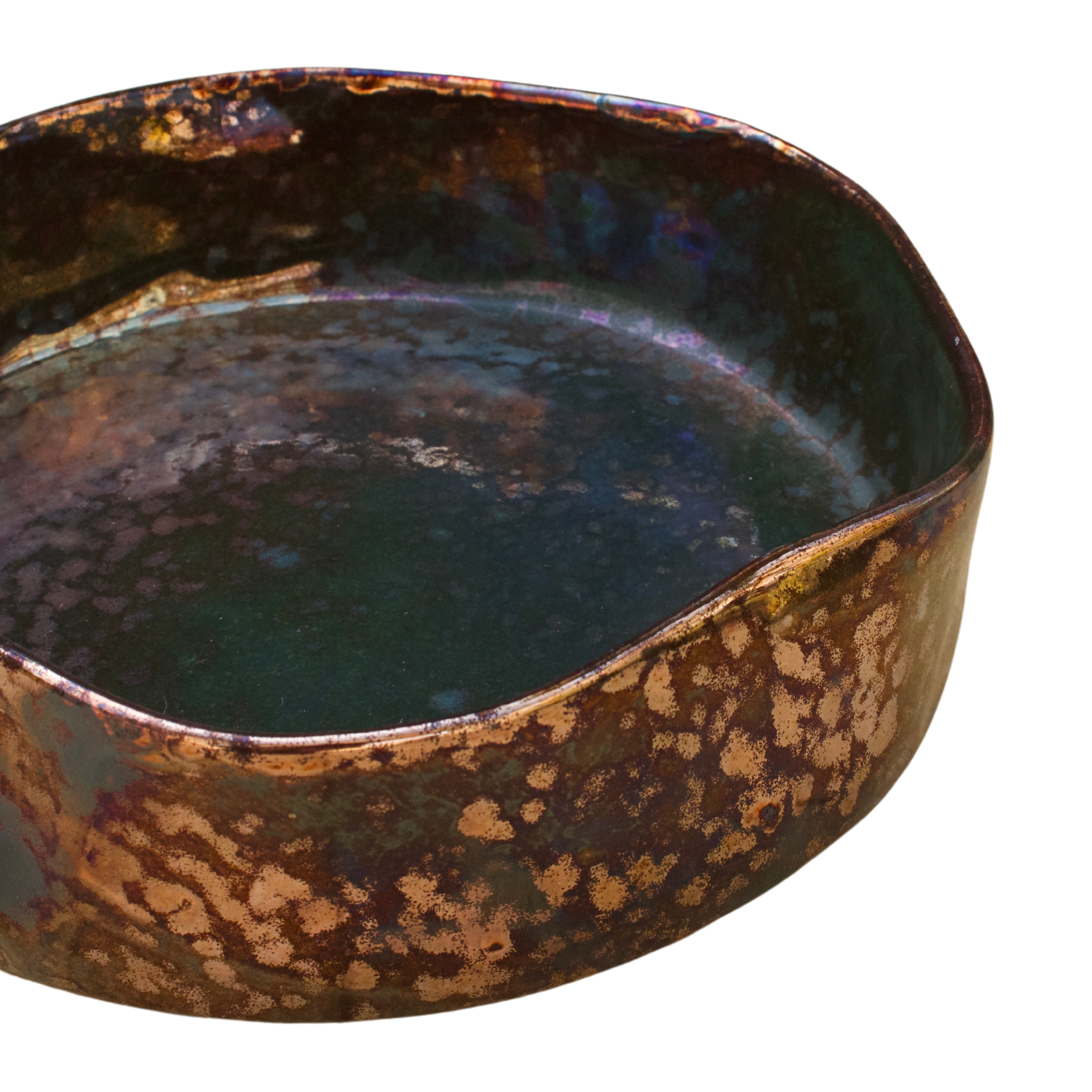 Ripple Bowl with distinctive wavy edge design in Green Fusion edition