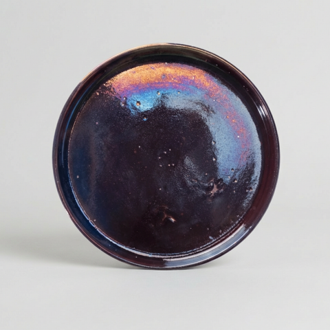 Large Plate | Elevated Edges | Blue Fusion