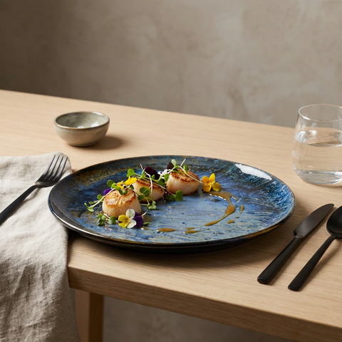 Large Plate | Blue Fusion