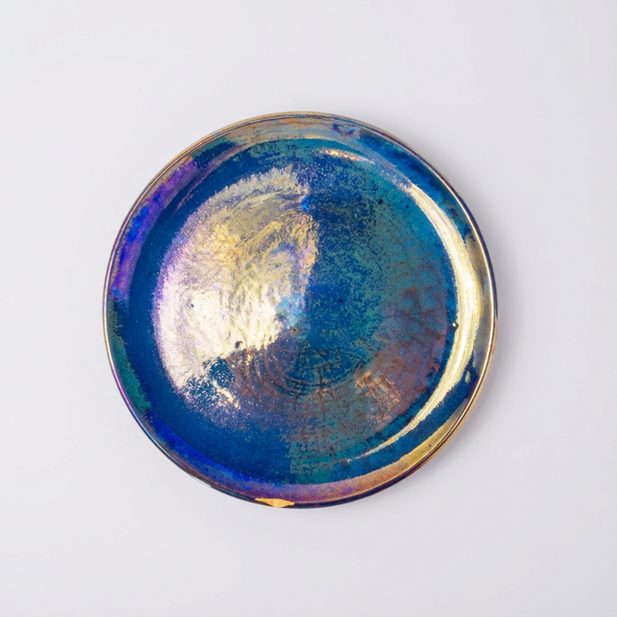 Medium Plate | Blue Fusion
