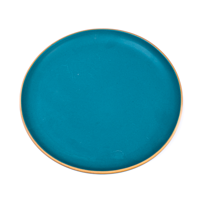 Artisanal ceramic large plate, ideal for main courses or appetizers