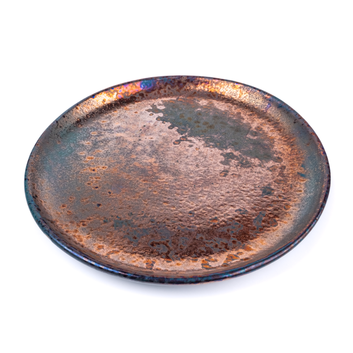 Small Plate | Green Fusion
Handcrafted stoneware small plate with rustic texture, ideal for appetizers or desserts