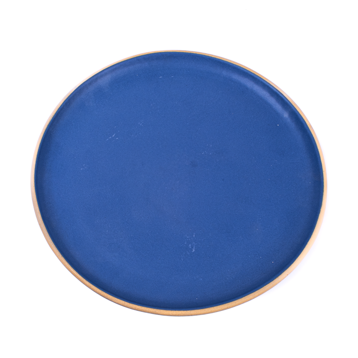 Small Plate | Blue Matte
Handcrafted stoneware small plate with rustic texture, ideal for appetizers or desserts