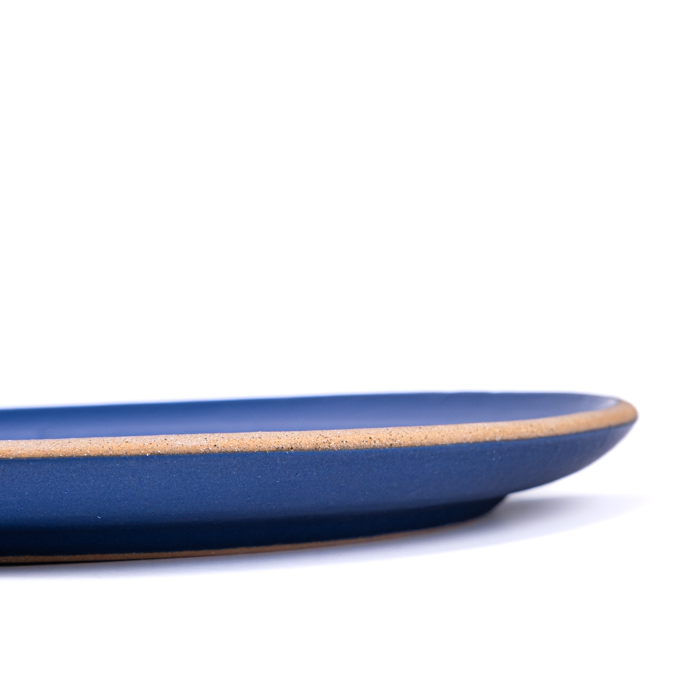 Small Plate | Blue Matte
Handcrafted stoneware small plate with rustic texture, ideal for appetizers or desserts