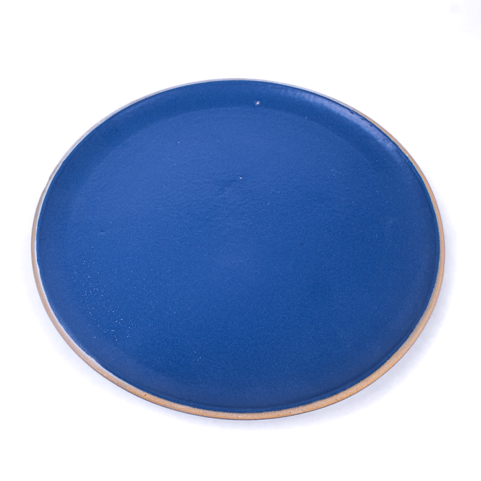 Blue Matte Large Serving Plate