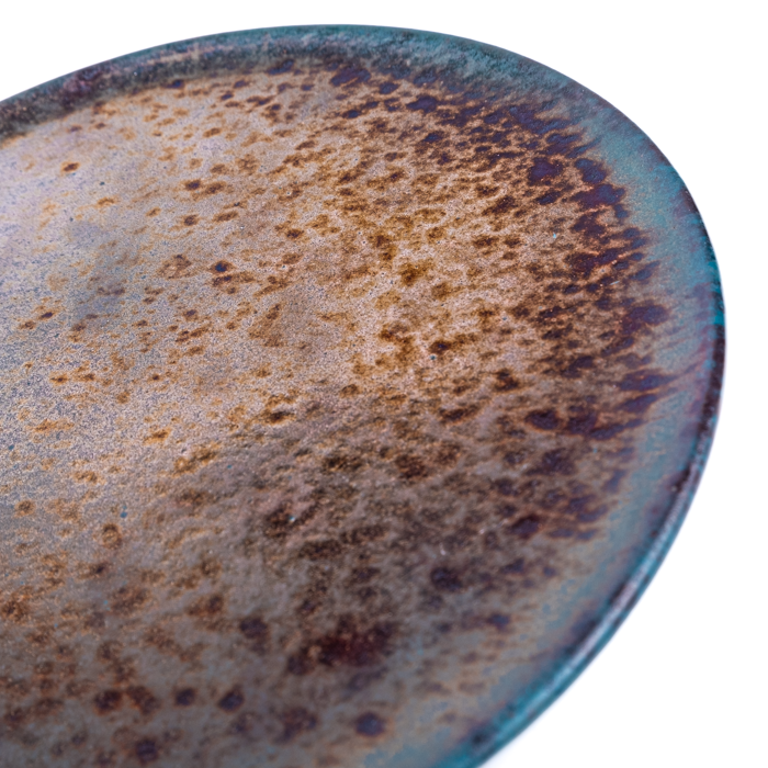 Small Plate | Green Fusion
Handcrafted stoneware small plate with rustic texture, ideal for appetizers or desserts