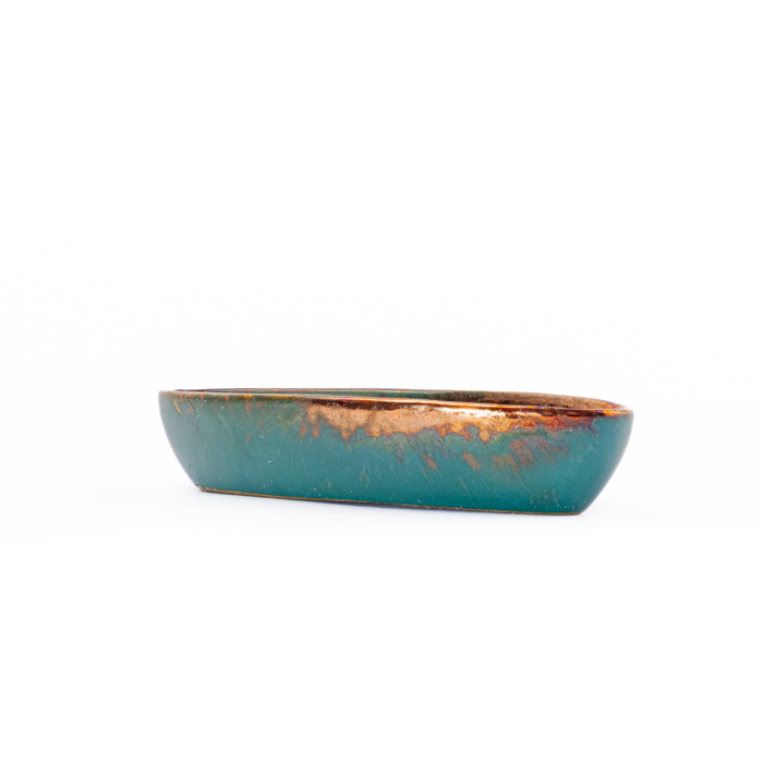 Oval Bowls | Green Fusion (2 Pieces)
Set of two handcrafted stoneware oval bowls in different sizes for serving appetizers and snacks
