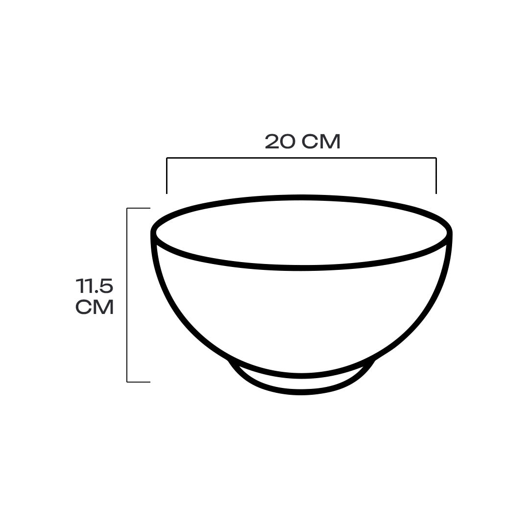 Large Serving Bowl | Blue Matte 