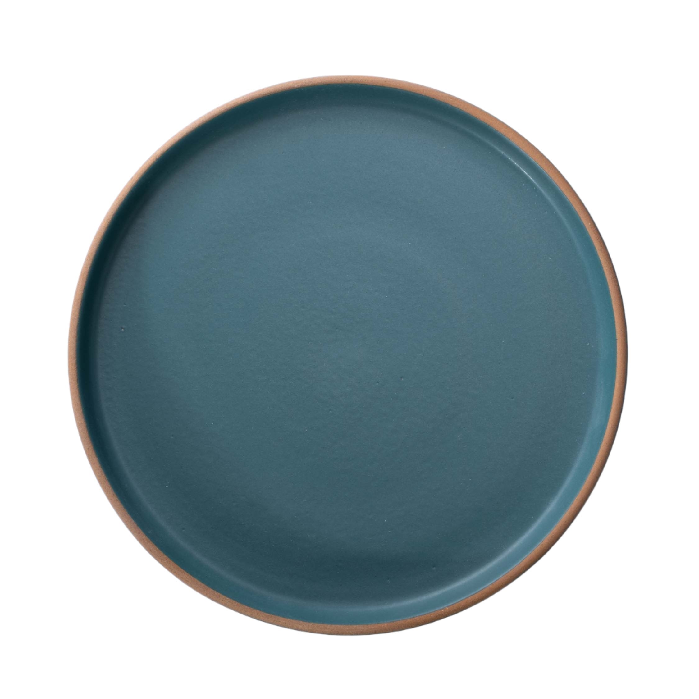 Large Plate | Elevated Edges | Green Matte