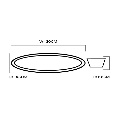 Oval Bowls (2 Pieces)